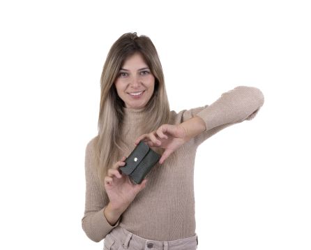 Kapsička kožená NETA SEGALI olive