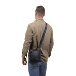 Pánská kožená taška přes rameno SEGALI 25579 černá