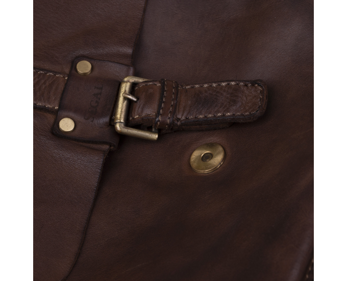 Pánská taška přes rameno kožená SEGALI 29394 dark tan