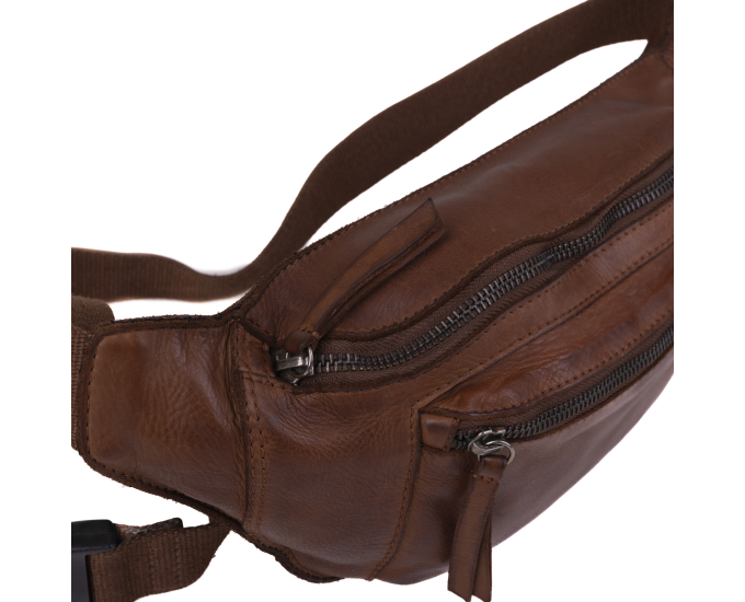 Pánská ledvinka kožená SEGALI 25819 tan