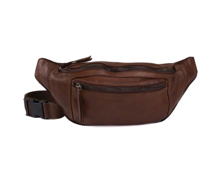 Pánská ledvinka kožená SEGALI 25819 tan