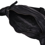 Pánská ledvinka kožená SEGALI 25819 černá