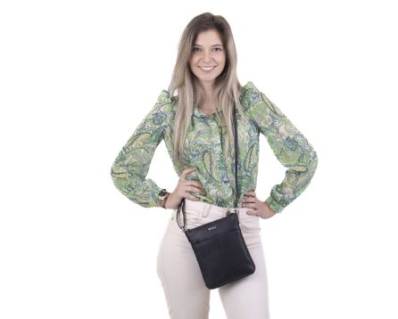 Dámská kabelka kožená SEGALI 7001 B černá