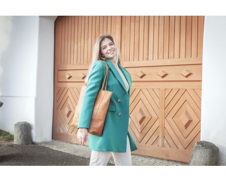 Kožená kabelka Adele SEGALI koňak