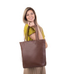 Kožená kabelka Adele SEGALI hnědá