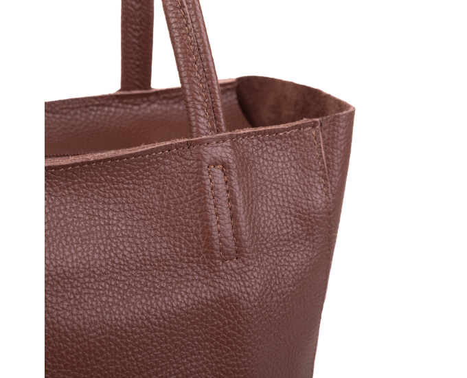 Kožená kabelka Adele SEGALI hnědá