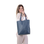 Kožená kabelka Adele SEGALI modrá