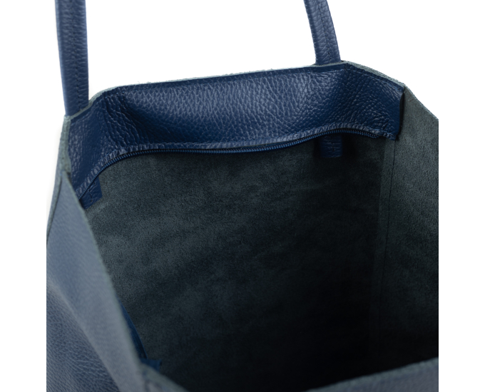 Kožená kabelka Adele SEGALI modrá