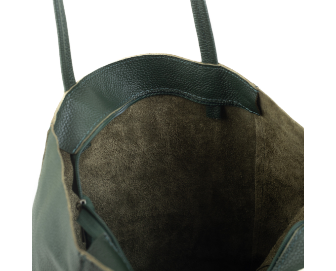 Kožená kabelka Adele SEGALI zelená