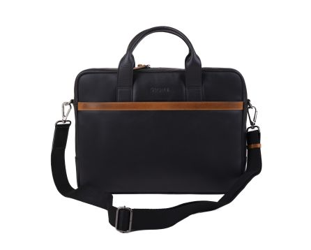 Pánská taška přes rameno kožená SEGALI 7044 černá/koňak