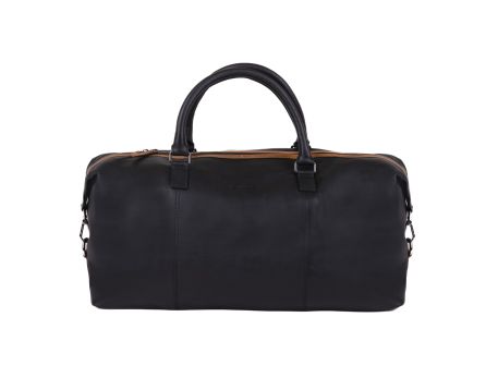 Cestovní taška kožená SEGALI 9141 černá/koňak