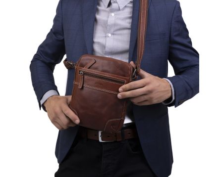 Pánská taška přes rameno SEGALI 25577 hnědá
