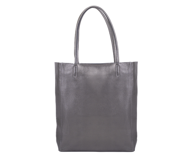 Kožená kabelka Adele SEGALI metalická