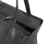 Kožená kabelka Adele SEGALI metalická