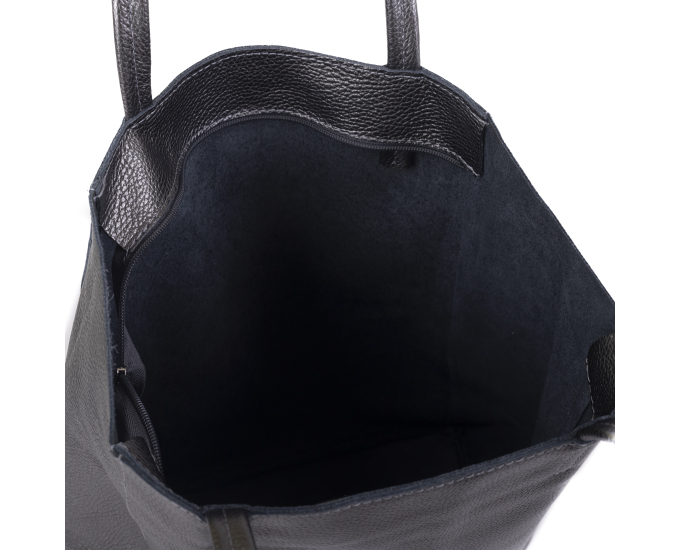 Kožená kabelka Adele SEGALI metalická