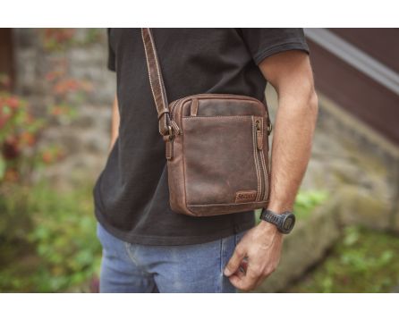 Pánská taška kožená SEGALI 3322 hnědá
