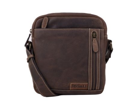 Pánská taška kožená SEGALI 3322 hnědá