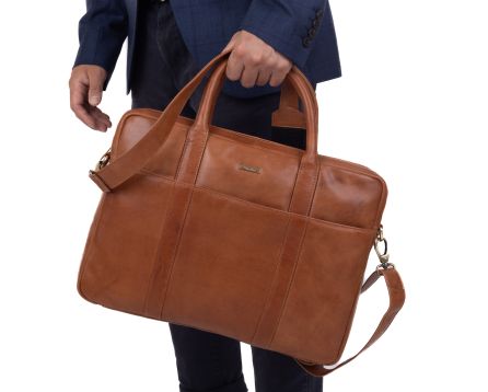 Pánská taška kožená SEGALI 7009 koňak