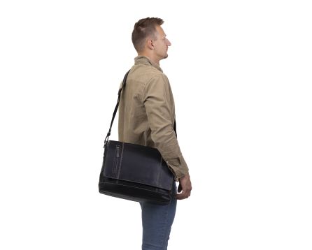Pánská kožená taška SEGALI 25581 černá
